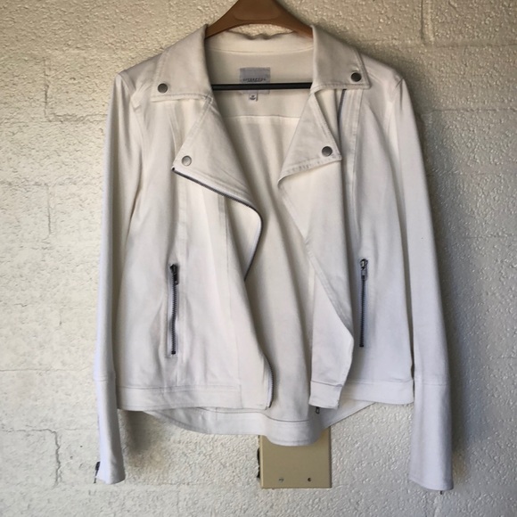 Liverpool Jeans White Moto Jacket - Picture 1 of 5